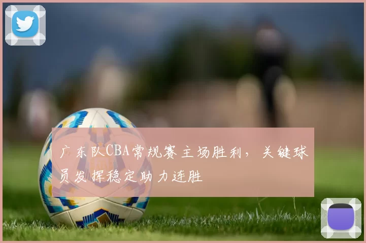 广东队CBA常规赛主场胜利，关键球员发挥稳定助力连胜